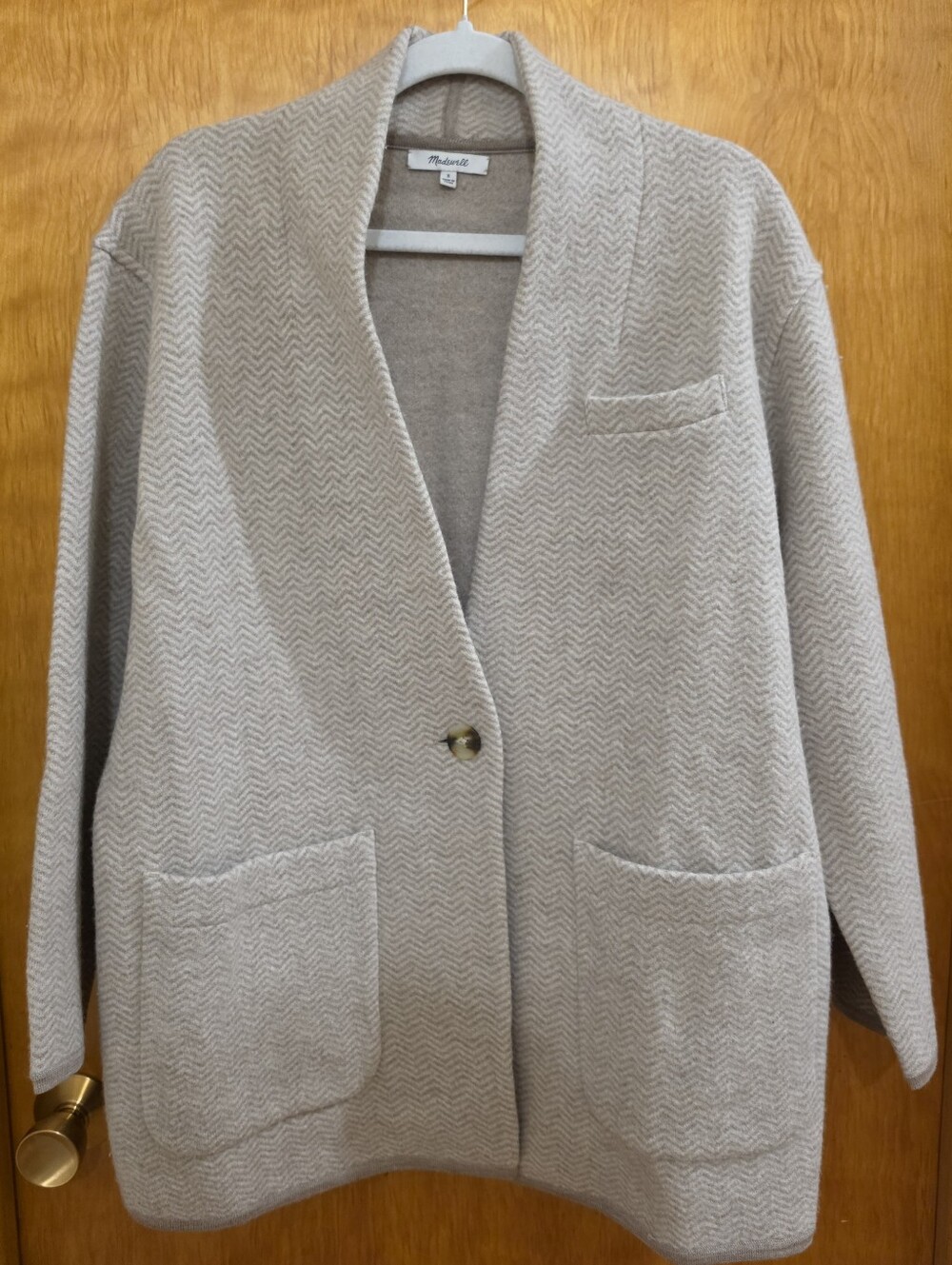 Madewell - Herringbone Mattson Sweater Coat - Women's